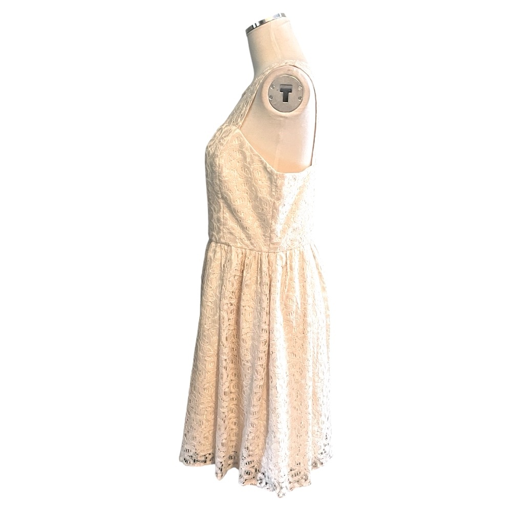 NWT ($108) Limited Cream Lace Fit & Flare Midi Dress Sz 10 - Picture 10 of 11